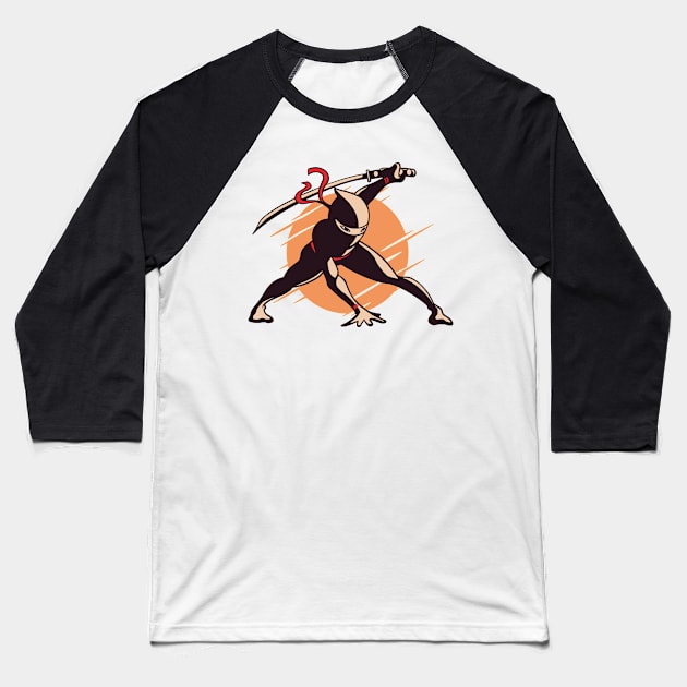 ninja gaming anime gamer samurai martialarts ninjutsu ninjawarrior kung fu Baseball T-Shirt by OfCA Design